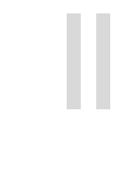 A simple bar chart with four vertical bars: two short white bars on the left and two taller gray bars on the right.